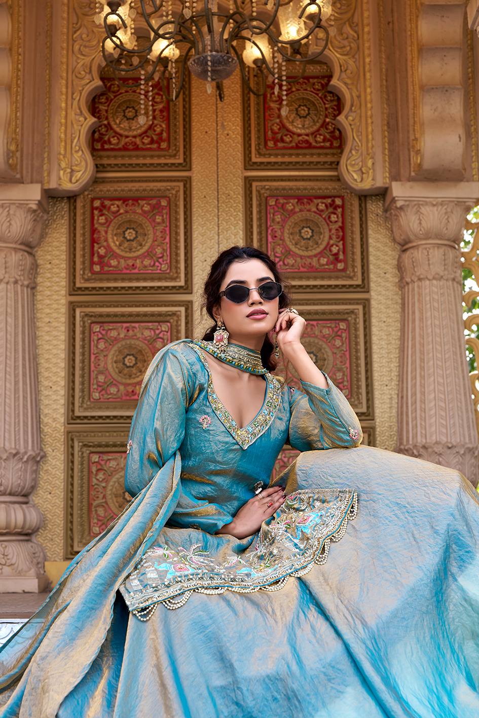 Royal Fendy Embroidered Lehenga Set with Designer Dupatta