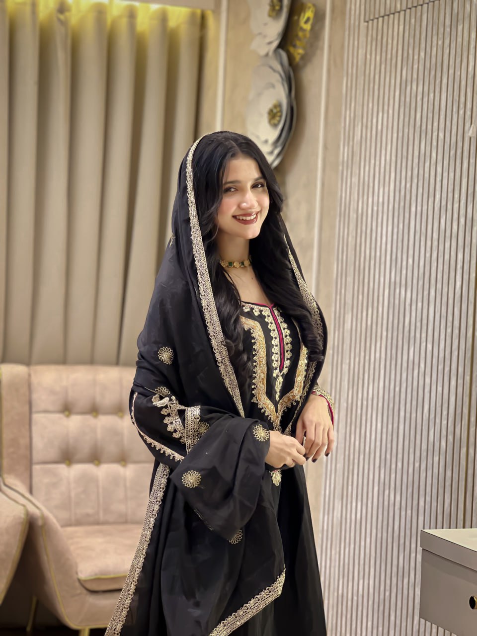 Noor Mahal Chinon Silk Palazzo Set