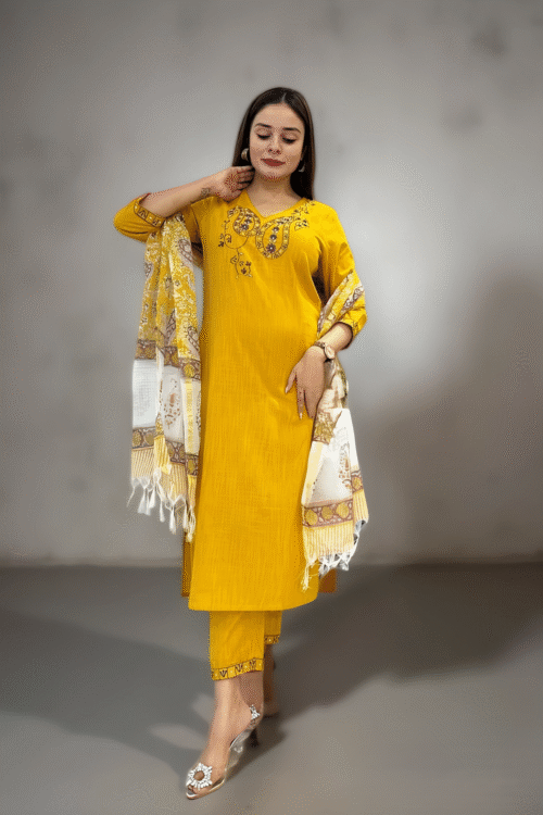 VIBRANT YELLOW SUIT