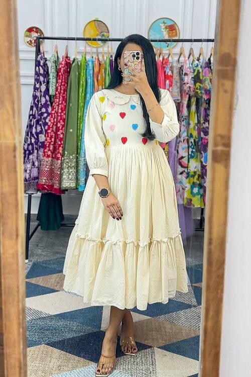 Colorful Hearts Cora Cotton Dress