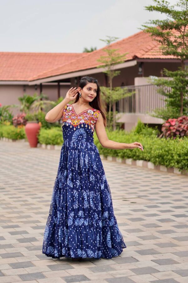 Bandhej Beauty Festive Gown - Image 11